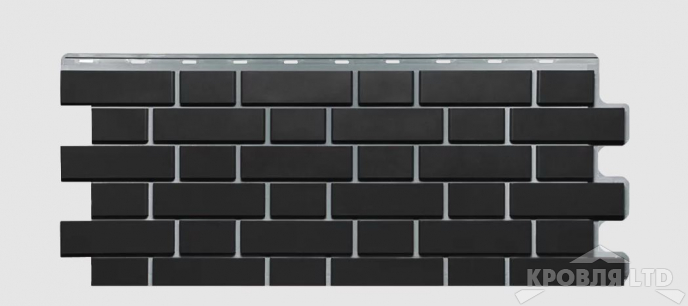 Фасадная панель FineBer  Кирпич клинкерный черный
