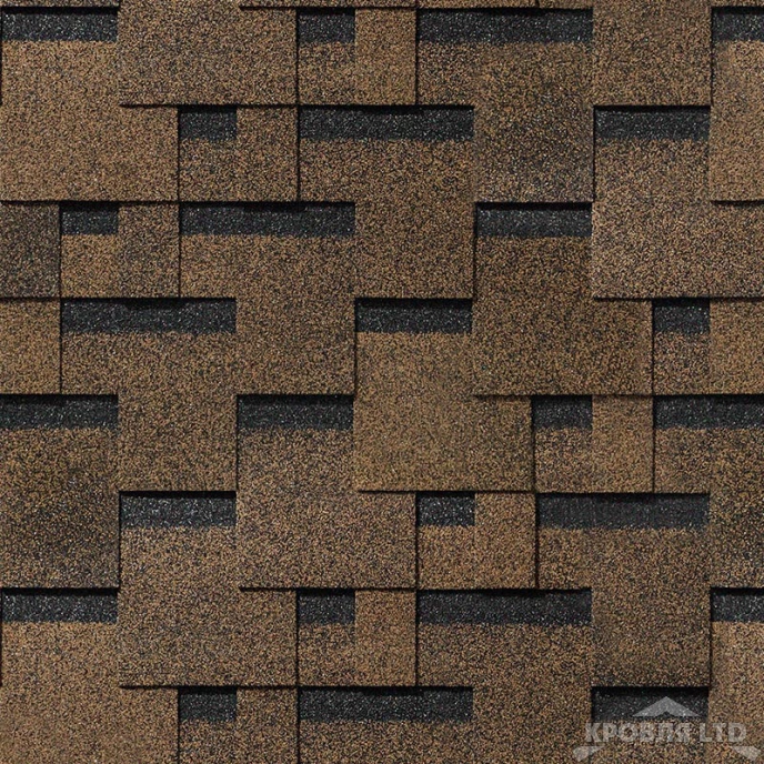 Гибкая черепица Дёке серия EUROPA  коллекция Матрица цвет Коричневый
