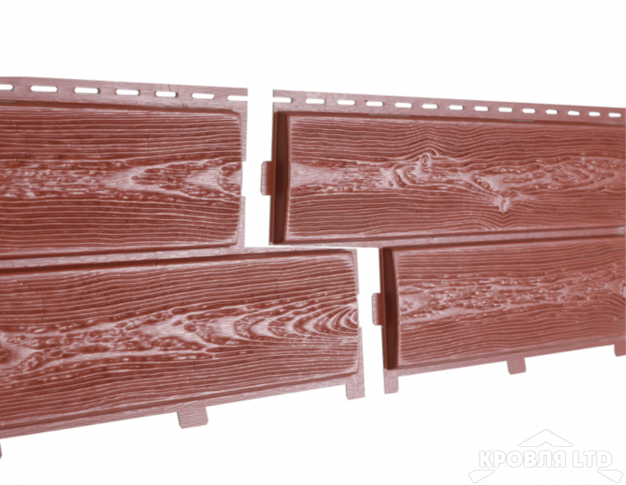 Фасадная панель Ю-ПЛАСТ Хокла Color Брусника