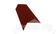 Планка карнизная 100х65, Полиэстер RAL 3009 оксидно-красный, толщина 0,45