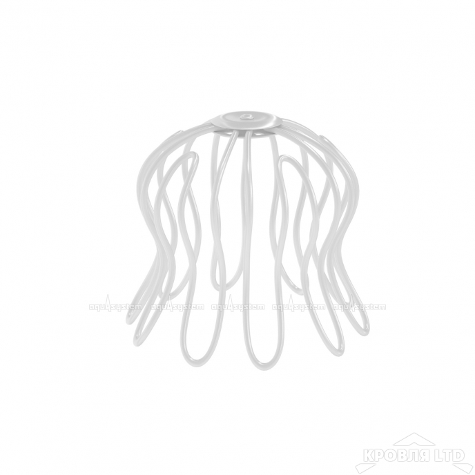 Сетка воронки для водостока Паук Аквасистем 150/100 RAL 9003 белый