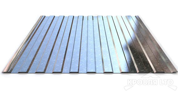 Профнастил С8, Цинк, толщина 0,35 для забора