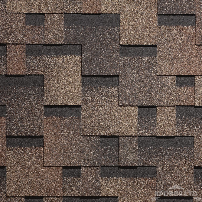 Гибкая черепица Дёке серия PREMIUM коллекция Генуя цвет Трюфель