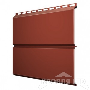 Сайдинг металлический Евробрус, Полиэстер RAL 8004 терракота, толщина 0,45