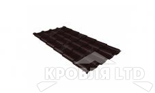 Металлочерепица Камея, VelurХ RAL   8017 шоколад, толщина 0,5