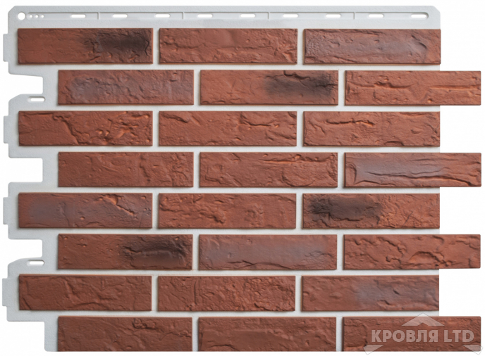 Фасадная панель Альта-Профиль Кирпич Рижский 04