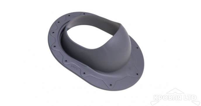 Основание для вентиляционной трубы Vilpe CLASSIC 110 –160 цвет серый для гибкой черепицы или фальцевой кровли