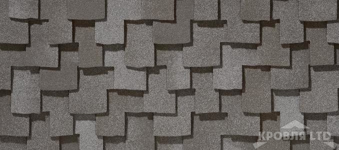 Гибкая черепица Certain Teed коллекция Presidential Shake цвет Slate Gray