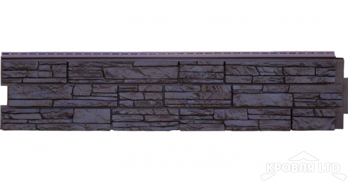 Фасадная панель Grand Line  "Я-Фасад"Крымский сланец Premium Acryl уголь