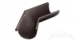 Угол желоба внешний 135 гр Грендлайн 125 мм RAL 8017 шоколад