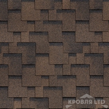 Гибкая черепица Шинглас серия Финская коллекция Аккорд цвет Коричневый