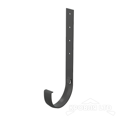 Кронштейн желоба металлический для водостока 300 мм Деке Премиум RAL 7024 графит