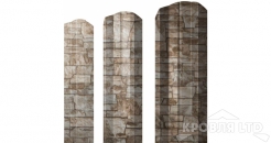 Штакетник М-образный А фигурный 0,45 Druid Fine Stone