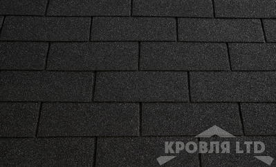 Гибкая черепица Roofshield  серия Family Eco Light коллекция Американ цвет графитно черный