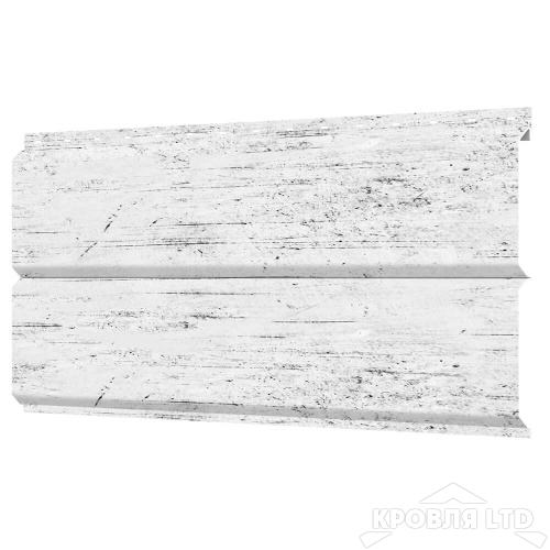 Сайдинг металлический Евробрус, под дерево Беленый Дуб, толщина 0,45