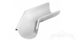 Угол желоба внешний 135 гр Грендлайн 125 мм RAL 9003 белый