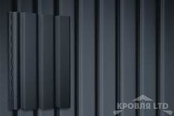 Сайдинг виниловый  GL Рейка Acryl цвет графит 3м