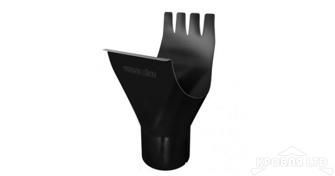 Воронка для водостока Грендлайн 125/90 мм RAL 9005 черный