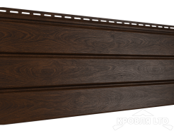 Софит PRO Ю пласт без перфорации темный орех 3м