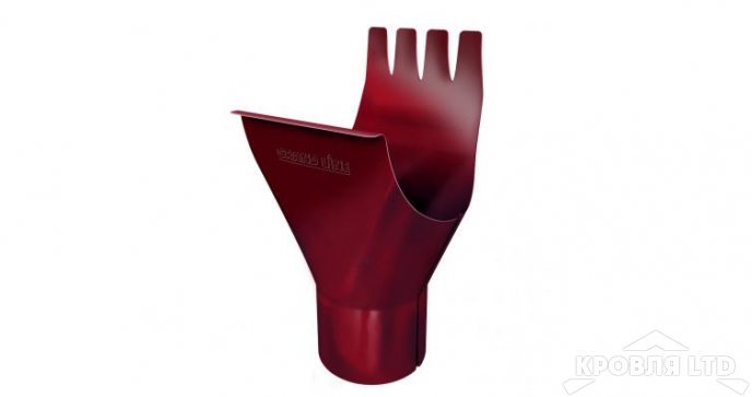 Воронка для водостока Грендлайн 125/90 мм RAL 3005 красное вино