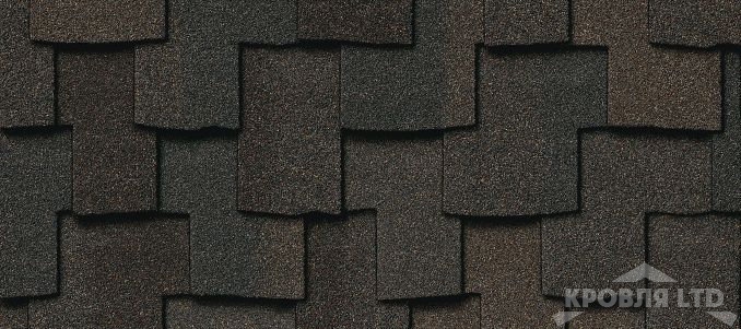 Гибкая черепица Certain Teed коллекция Presidential Shake цвет Shadow Gray