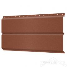 Сайдинг металлический Евробрус RAL8004 Терракотовый Стальной Бархат, толщина 0,5