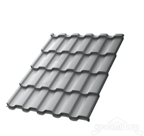 Металлочерепица Монтекристо- S , RAL 7004 , толщина 0,5 Сигнальный серый