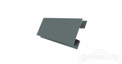 Планка H-профиль, Полиэстер RAL 7005 мышино-серый, толщина 0,45