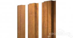 Штакетник П-образный А 0,45 Print Twincolor Golden Wood