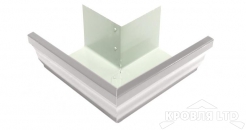 Угол желоба внешний Vortex 90гр 125мм RAL 9003 белый