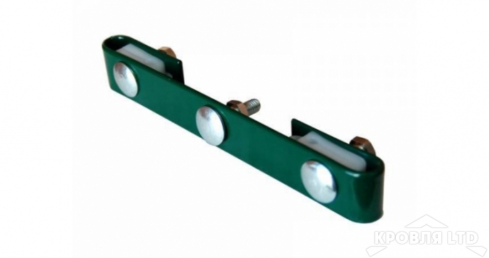 Крепление хомут 62х55 для наконечника для Ограждения ГрандЛайн RAL 6005 зеленый мох