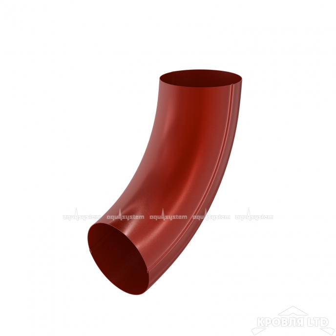 Колено универсальное для водостока Aквасистем  90мм  RAL 3005 красное вино