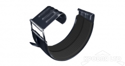 Соединитель желоба Грендлайн 125 мм RAL 7024 мокрый асфальт