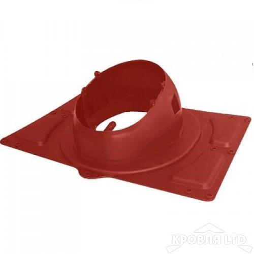 Основание для вентеляционной трубы Krovent Base-VT General  125/150 красный  для металлических кровель