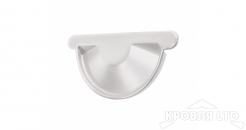 Заглушка торцевая универсальная Oптима 125/90 RAL 9003 белый