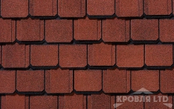 Гибкая черепица Certain Teed коллекция Grand Manor Shangle цвет Georgian Brick
