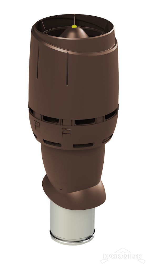 Вентиляционный выход Vilpe FLOW 160P/IS/500 цвет коричневый