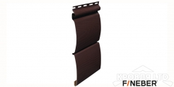 Cайдинг STANDART  FINEBER BLOCKHOUSE EXTRA ACRYLIC темный дуб
