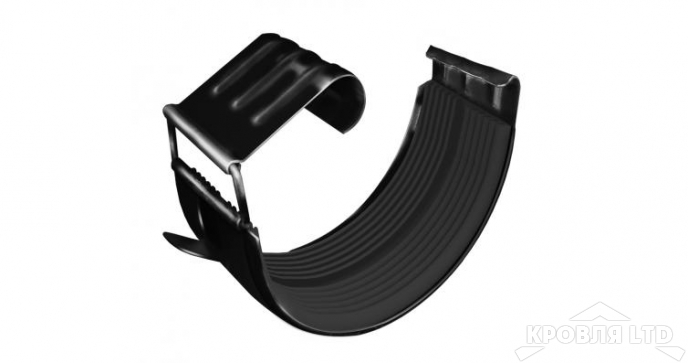 Соединитель желоба Грендлайн 125 мм RAL 9005 черный