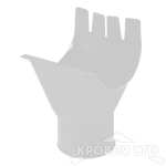 Воронка для водостока Foramina PUR 125/100мм RAL 9003 белый