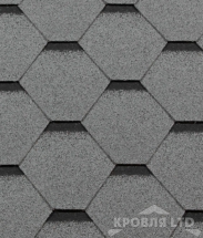 Гибкая черепица Roofshield  серия Premium коллекци Стандарт цвет Серый