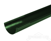 Желоб полукруглый для водостока Foramina PUR 150мм 3м RAL 6005 зеленый мох