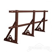 Кровельное ограждение Roofsystems серия ELITE H-600 40*20, Полиэстер RAL 8017 коричневый шоколад, 3м