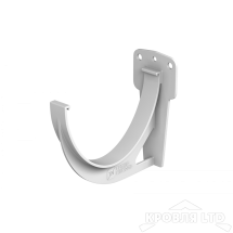 ТН ПВХ D125/82 ММ КРОНШТЕЙН ЖЕЛОБА БЕЛЫЙ Rall 9003