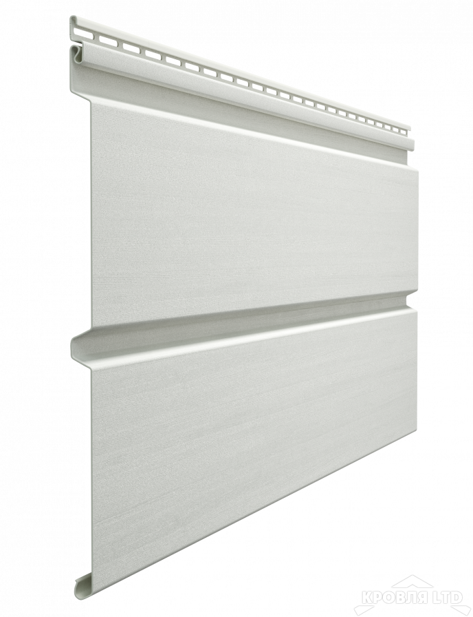 Сайдинг виниловый брус Docke Premium цвет Пломбир 3,6м