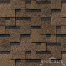 Гибкая черепица Дёке серия EUROPA  коллекция Матрица цвет Коричневый
