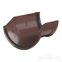 ТН ПВХ D125/82 ММ УГОЛ ЖЕЛОБА 135° КОРИЧНЕВЫЙ  Rall 8017