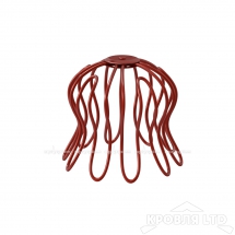 Сетка воронки для водостока Паук Аквасистем 150/100 RAL 3005 красное вино