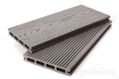 Террасная доска GRAND LINE серия Вельвет и теснение цвет Венге 22x140×4000