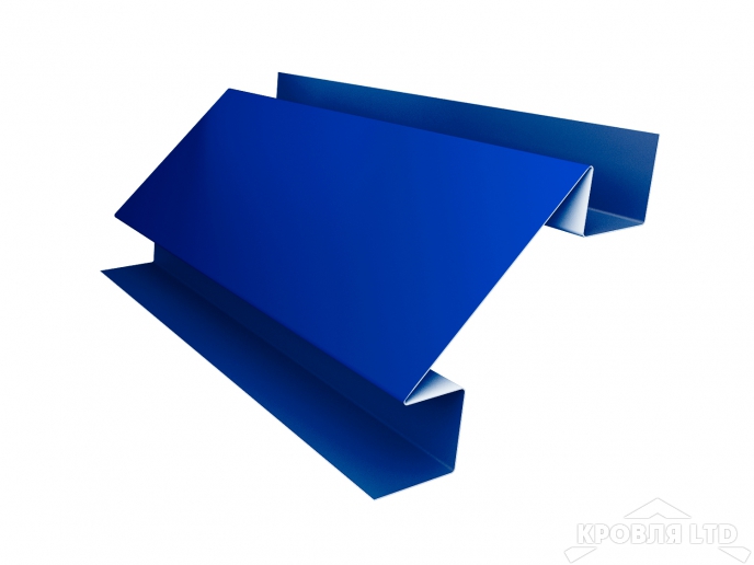 Планка угла внутреннего сложного, Полиэстер RAL 5005 сигнальный синий, толщина 0,45
